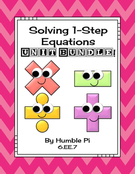 Preview of Solving One-Step Equations Bundle-6.EE.7