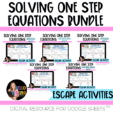 Solving One Step Equations Digital Escape Activities