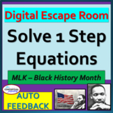 Solving One Step Equations Digital Escape Room Math Review