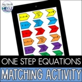 Solving One Step Equations Digital Matching Activity 