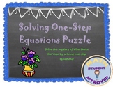 Solving One-Step Equations Fun Engaging Worksheet Activity