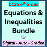 6th Grade Math Solving Equations and Inequalities Activity
