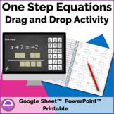 Solving One Step Equations Math Activity Digital and Printable