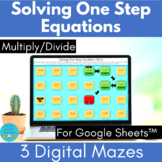 Solving One Step Equations - Multiply Divide - Google Shee