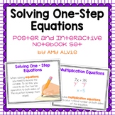 Solving One Step Equations Posters and Interactive Noteboo