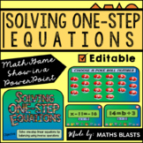 Solving One-Step Equations Math Game│Interactive PowerPoin