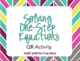 Solving One-Step Equations QR Task Card Activity