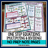 Solving One Step Equations With Multiplication and Division