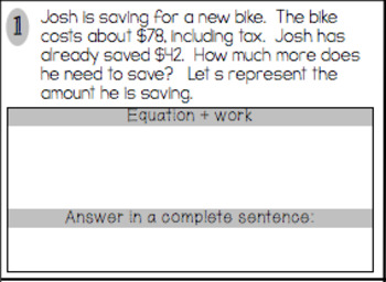 One-Step Equations Worksheets (Including Word Problems) By Math On The Move
