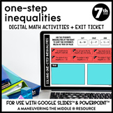 Solving One Step Inequalities Digital Math Activity | Goog
