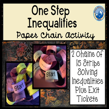 Preview of Solving One Step Inequalities Paper Chain Activity