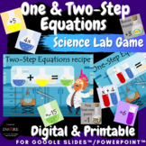 Solving One Step & Two Step Equations Activity | Science L