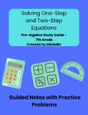 Solving One-Step & Two-Step Equations | Visual Guided Notes Mini-Pack