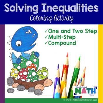 Preview of Solving One, Two, Multi step, and Compound Inequalities Coloring Activity