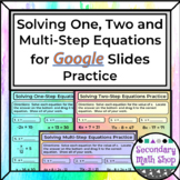 Solving One-, Two- and Multi-Step Equations for GOOGLE SLI
