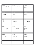 Solving One-step Equations Activity