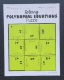 Solving Polynomial Equations - Algebra 2 Puzzle