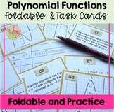 Solving Polynomial Equations Foldable and Task Cards Activity