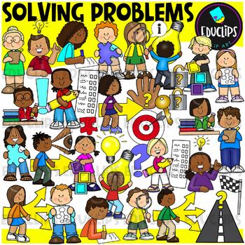Preview of Solving Problems Clip Art Set {Educlips Clipart}