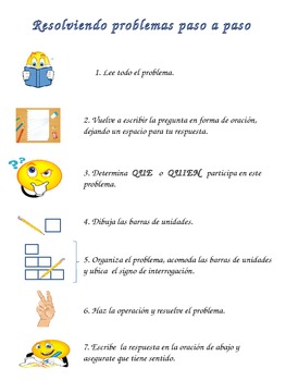 Preview of Solving Problems Step by Step - Spanish