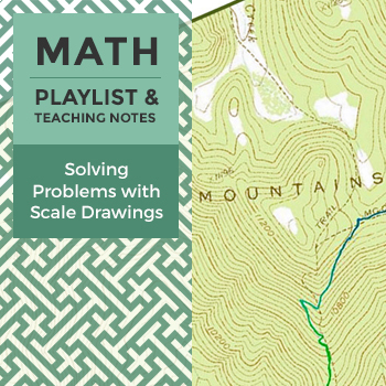 Preview of Solving Problems with Scale Drawings - Playlist and Teaching Notes