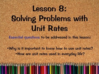 Preview of Solving Problems with Unit Rates