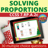 Solving Proportions Boom Cards Christmas