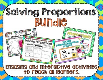Preview of Solving Proportions Bundle