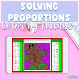 Solving Proportions | Christmas Color by Number | 
