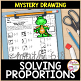 Solving Proportions Math Mystery Picture Drawing