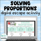 Solving Proportions Self-Checking Digital Escape Activity