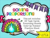 Solving Proportions {Task Cards and Coloring Page}