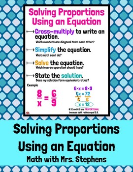 equivalent ratios anchor chart