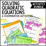 Solving Quadratic Equations Activity Bundle | The Quadrati