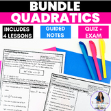 Solving Quadratic Equations Algebra Scaffolded Guided Notes Practice Worksheets