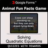 Solving Quadratic Equations | Animal Fun Facts Game | Goog