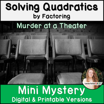 Preview of Solving Quadratic Equations Digital Activity | Solve by Factoring