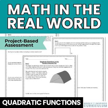 Preview of Solving Quadratic Equations Activity with Word Problems | Standard & Vertex Form