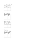 Solving Quadratic Equations by Factoring Notes, Practice, 