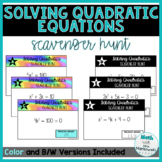 Solving Quadratic Equations by Factoring Printable AND Dig