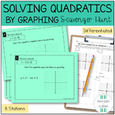 Solving Quadratic Equations by Graphing Activity Scavenger Hunt
