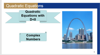Preview of Solving Quadratic Equations with Imaginary Solutions
