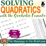 Use Quadratic Formula to Solve Quadratic Equations Hidden 