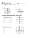 Solving Quadratics (Best Method) Worksheets