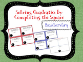 Solving Quadratics By Completing the Square (a=1,a>1) Task Cards
