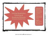 Solving Quadratics: Factoring & Quadratic Formula - Intera