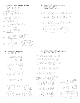 Solving Quadratics Fake Test by MathMUDtician | Teachers Pay Teachers