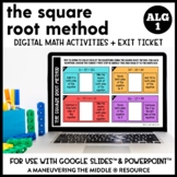 Solving Quadratics Using the Square Root Method Digital Ma
