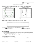 Solving Quadratics by Factoring and Quadratic Formula Mini