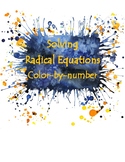 Solving Radical Equations Color by Number